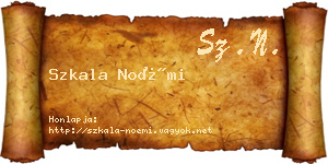Szkala Noémi névjegykártya