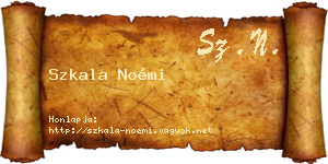 Szkala Noémi névjegykártya
